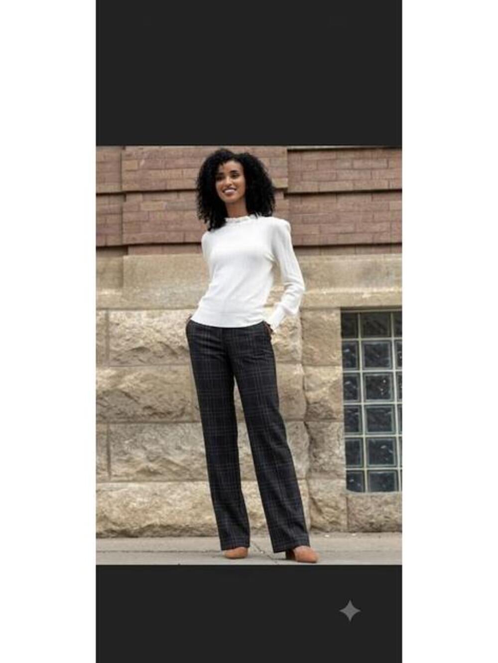 Black Plaid Dress Pants - Spencer Straight Leg - New With Tags